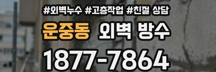 운중동 외벽 방수