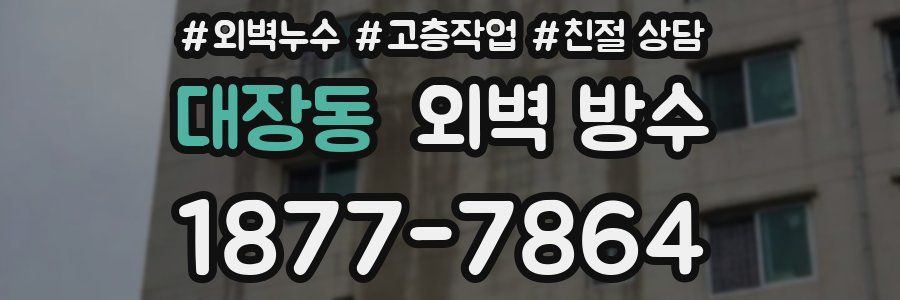 대장동 외벽 방수
