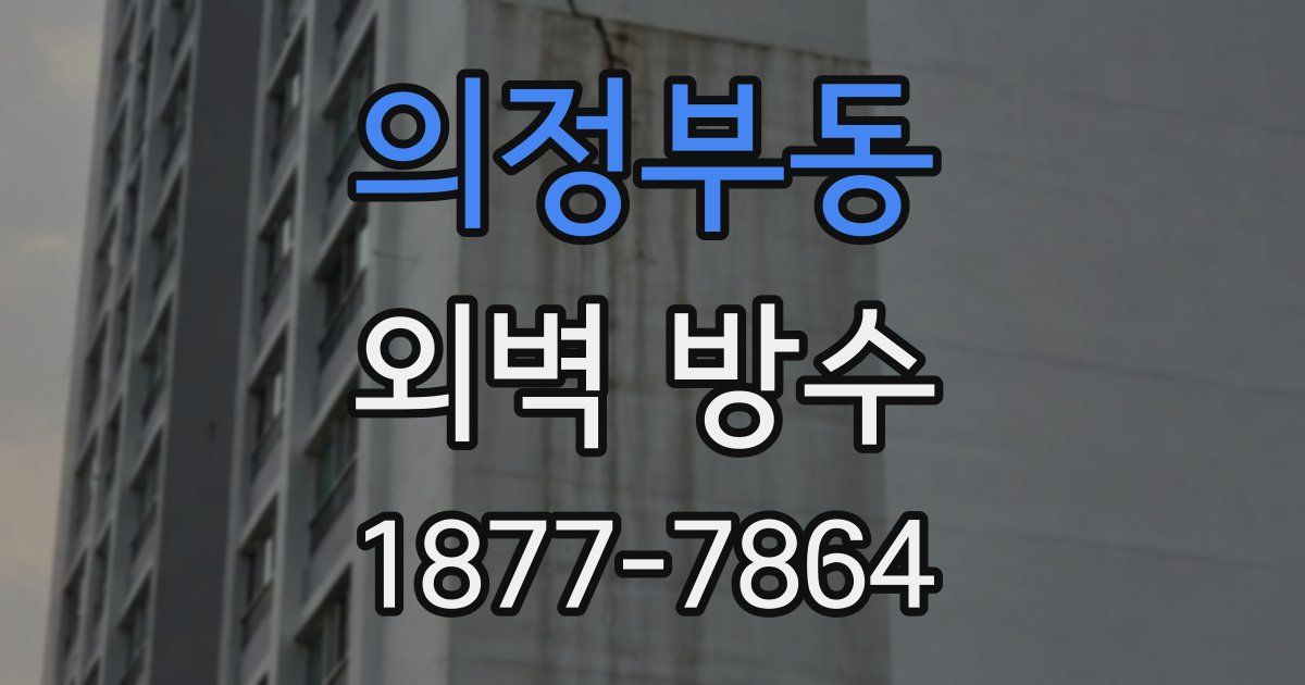 의정부동 외벽 방수