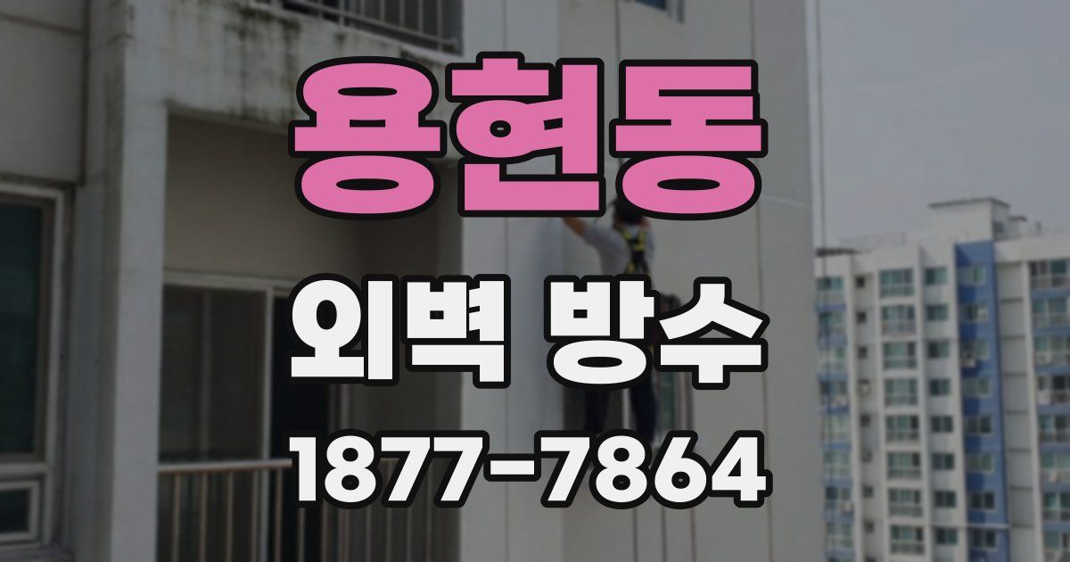 용현동 외벽 방수