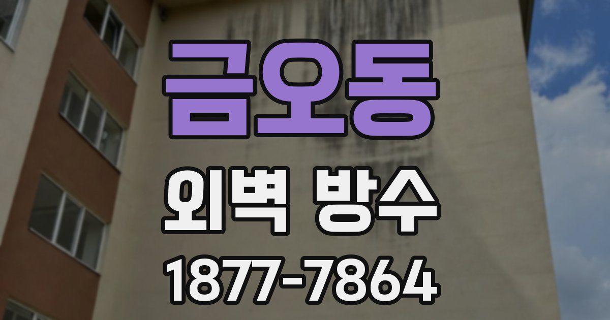 금오동 외벽 방수