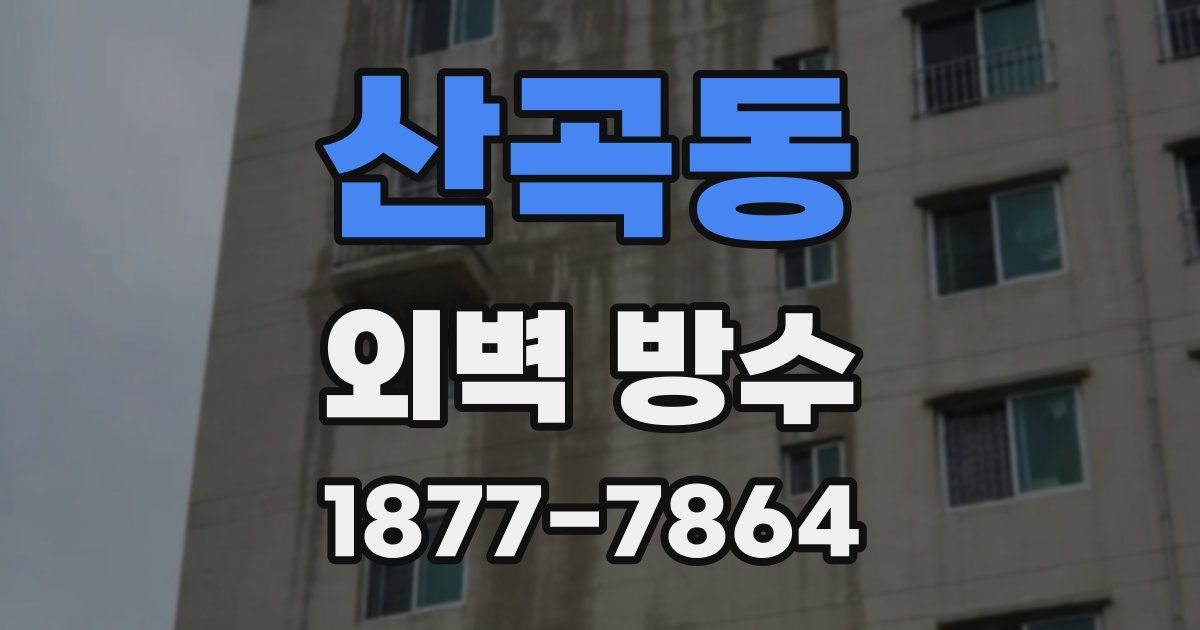 산곡동 외벽 방수