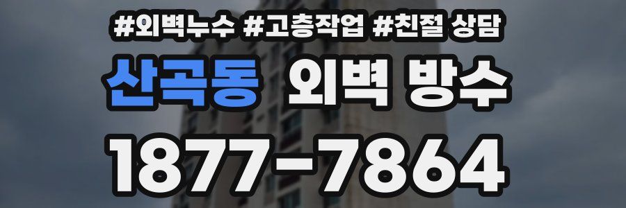 산곡동 외벽 방수