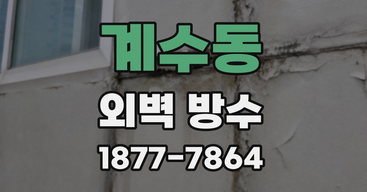계수동 외벽 방수