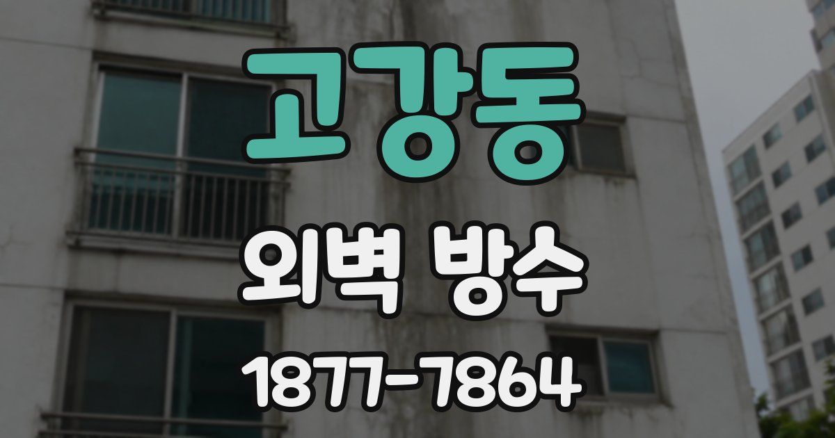 고강동 외벽 방수