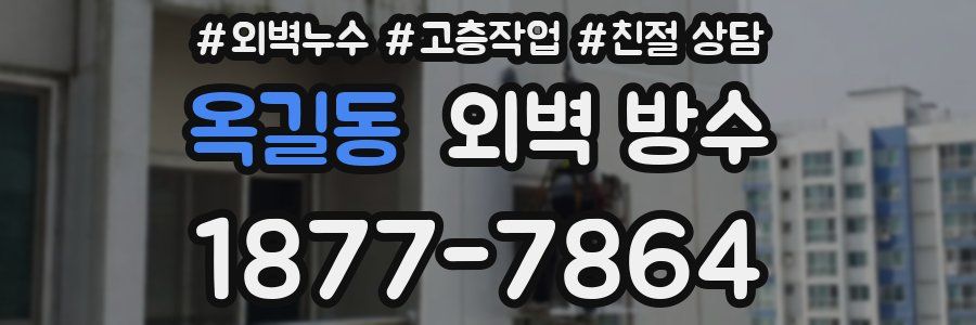 옥길동 외벽 방수
