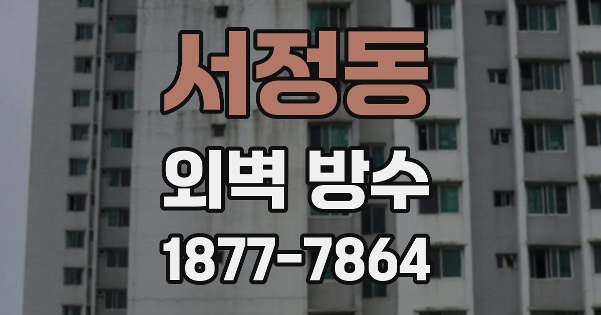 서정동 외벽 방수