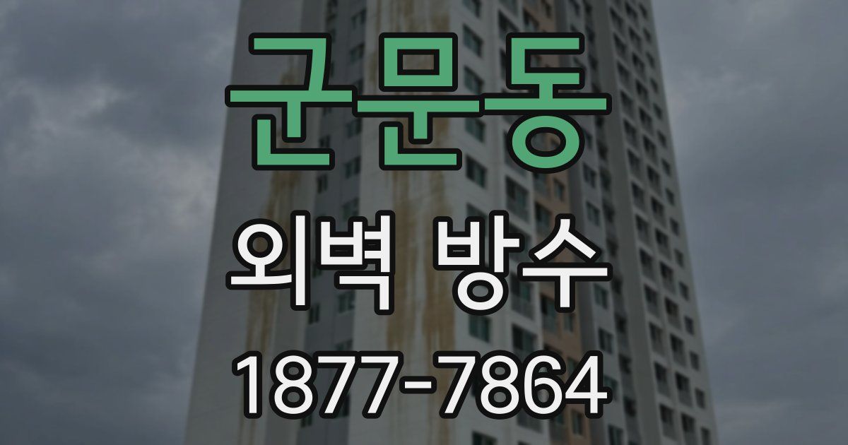군문동 외벽 방수