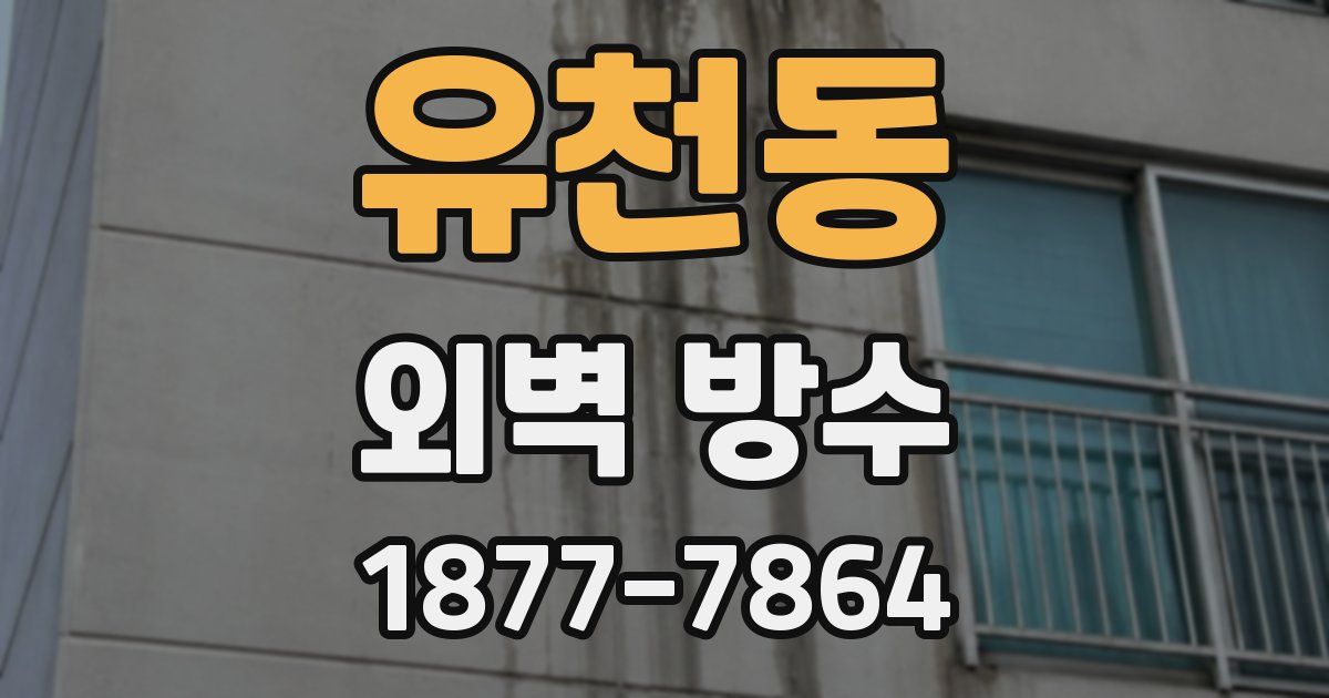 유천동 외벽 방수
