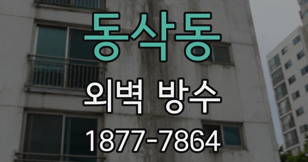 동삭동 외벽 방수