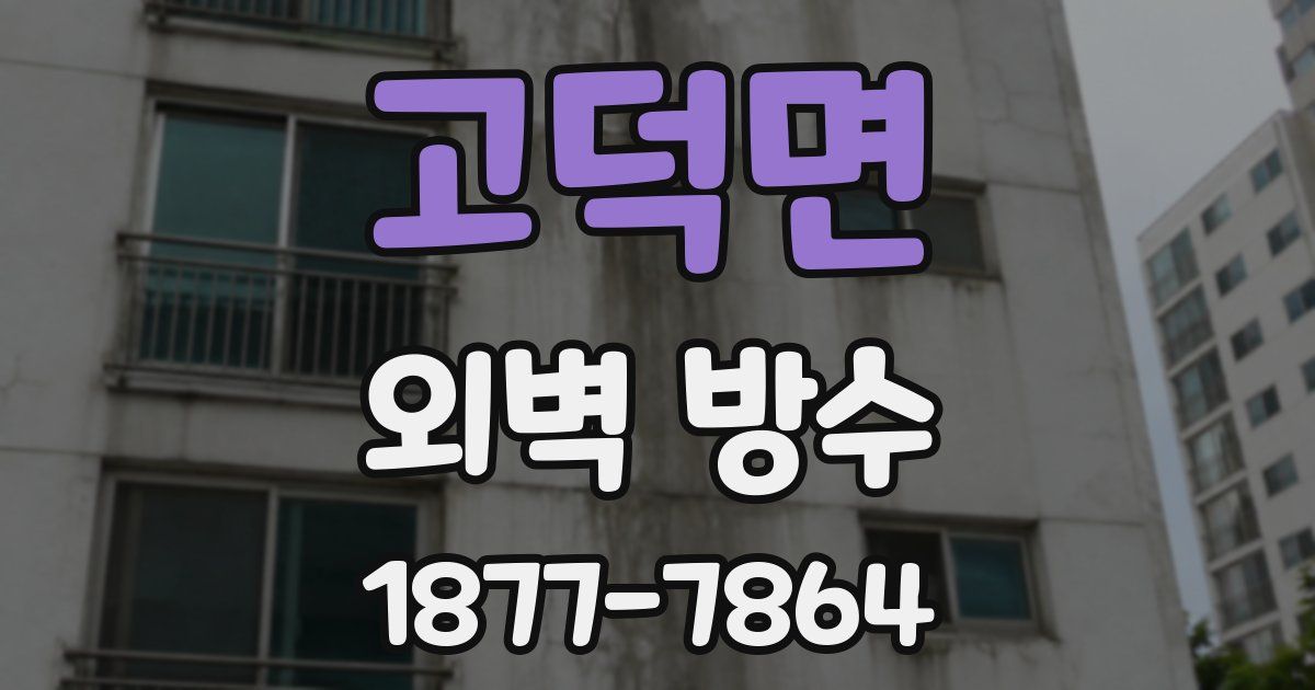 고덕면 외벽 방수