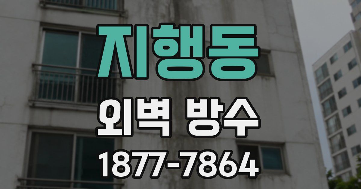 지행동 외벽 방수
