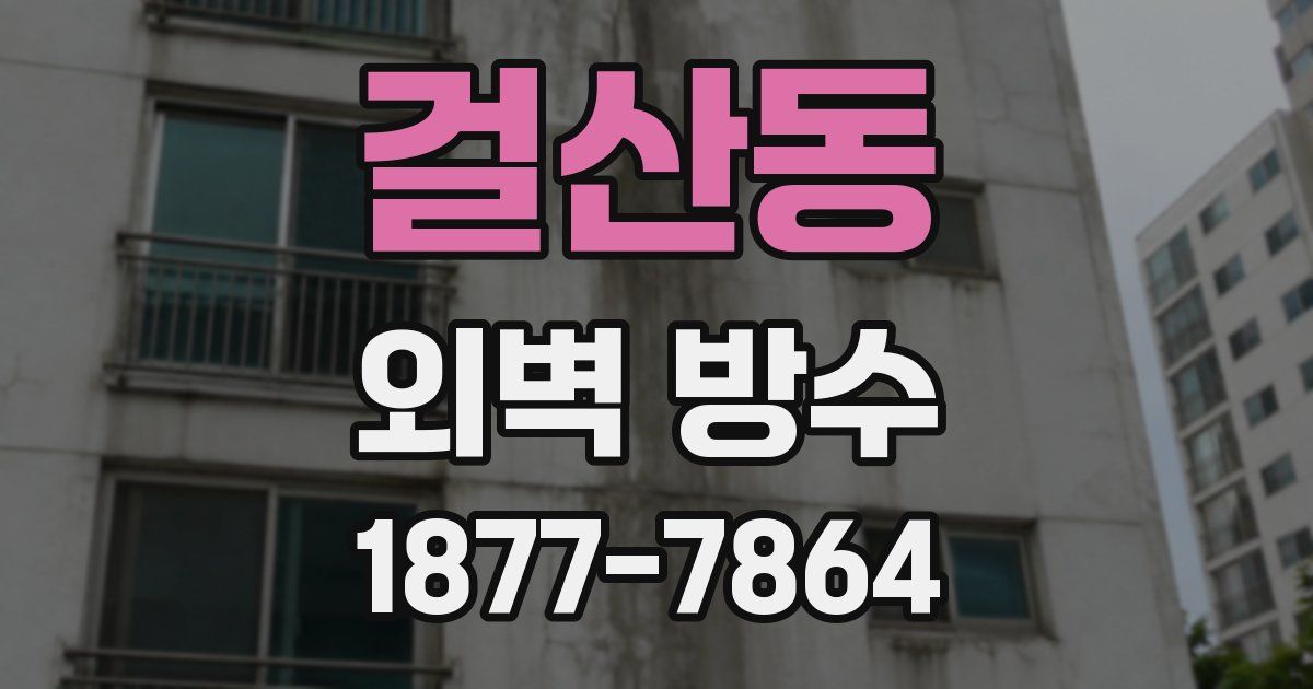걸산동 외벽 방수