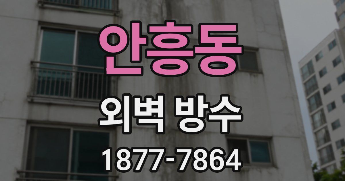 안흥동 외벽 방수