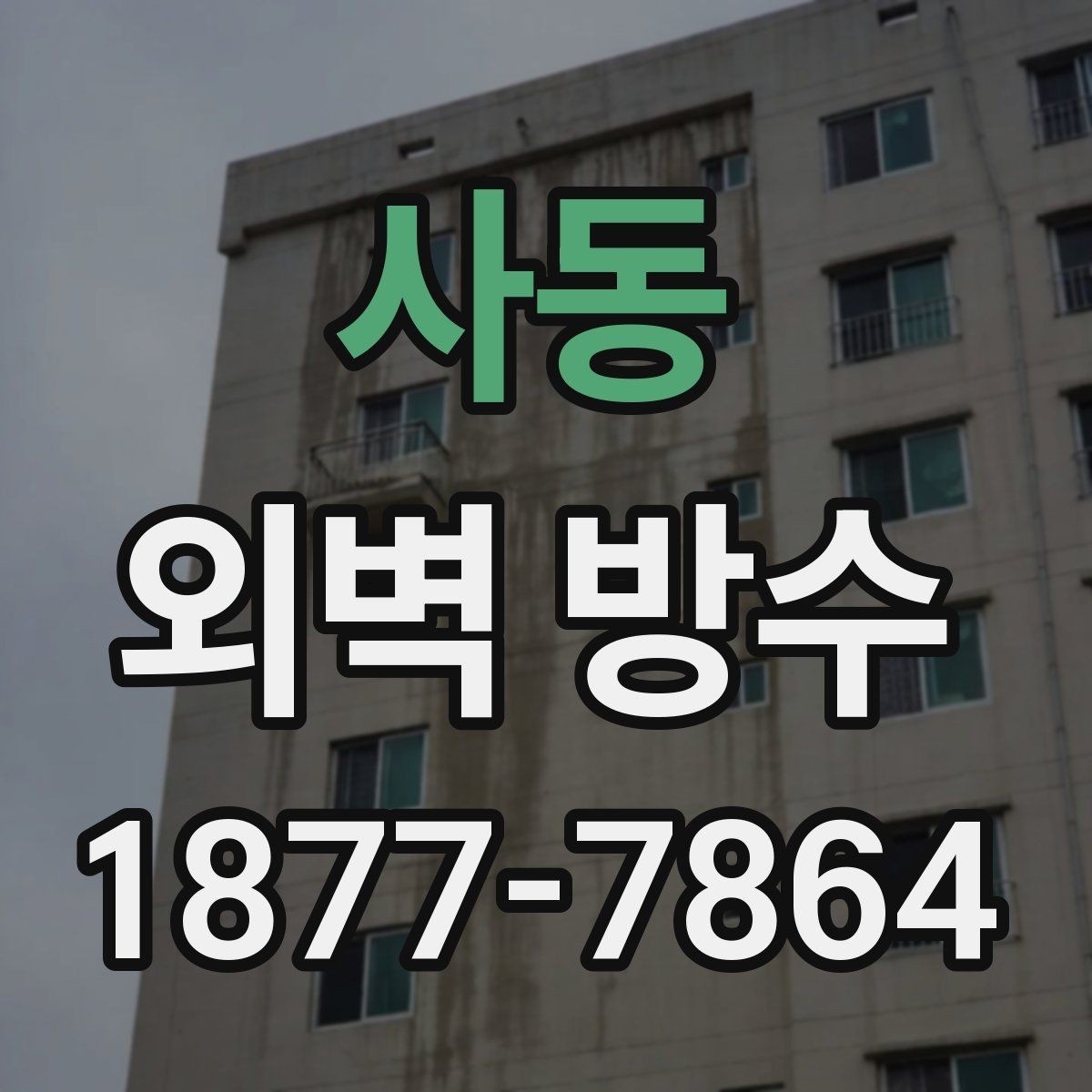 사동 외벽 방수 선택 시 비용보다 중요한 요소