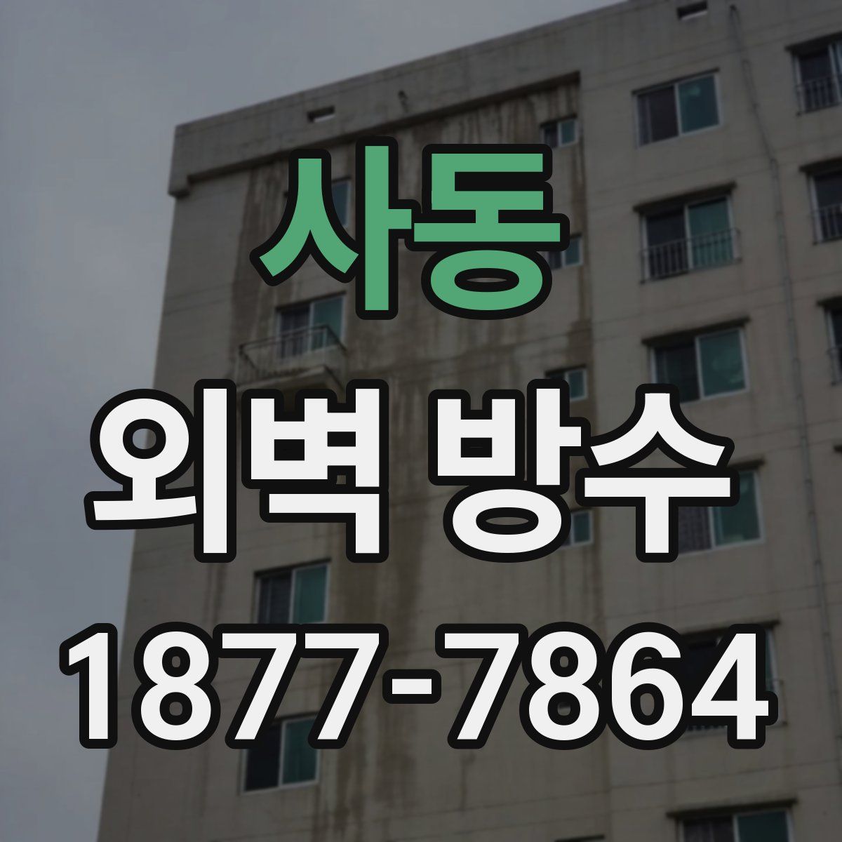 사동 외벽 방수