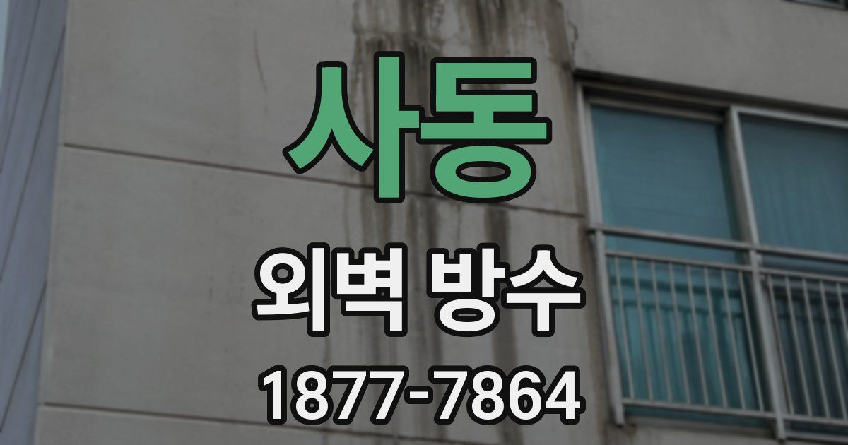 사동 외벽 방수