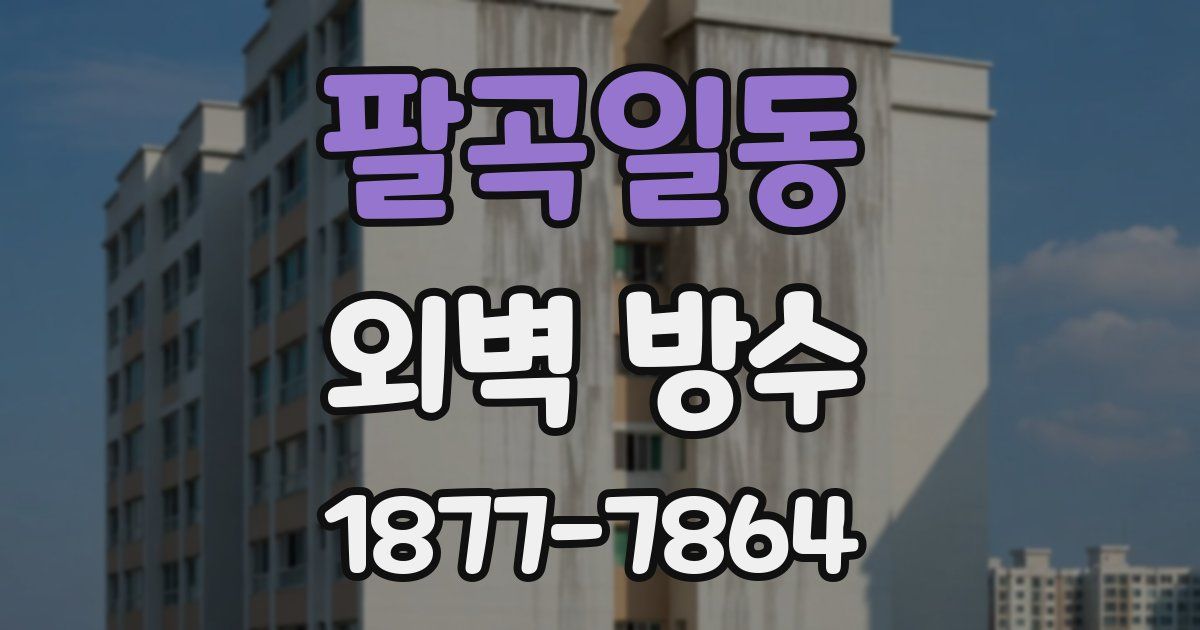 팔곡일동 외벽 방수