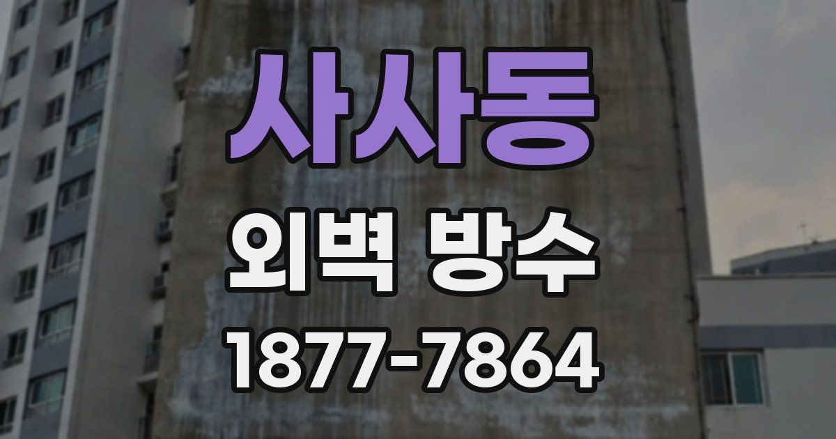 사사동 외벽 방수
