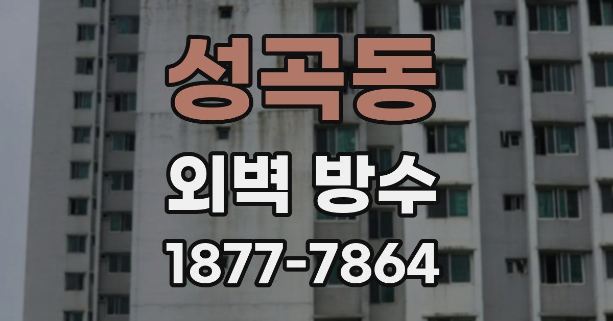 성곡동 외벽 방수