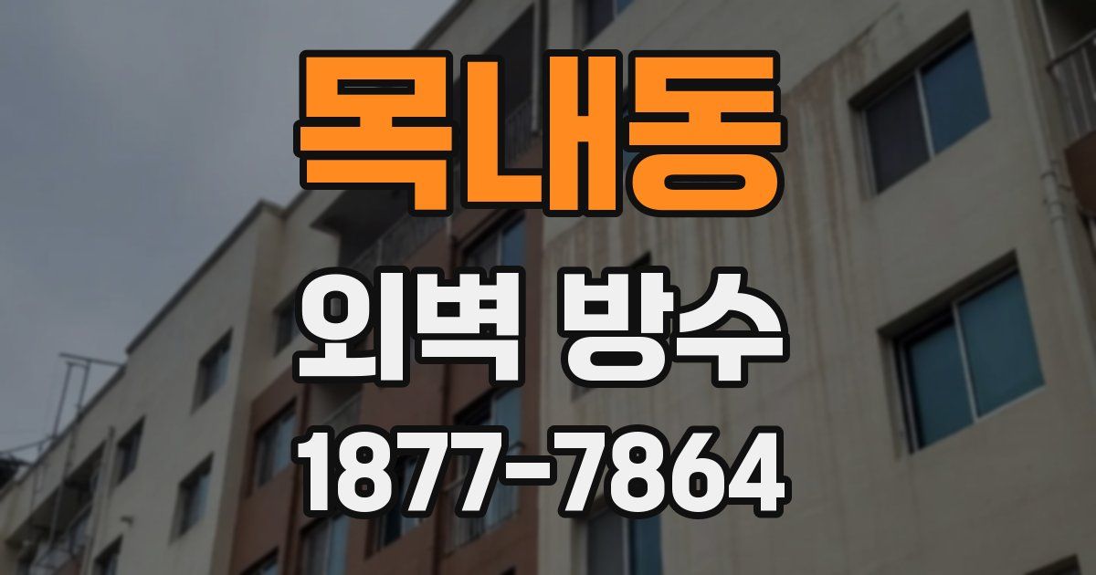 목내동 외벽 방수