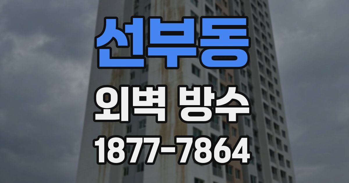선부동 외벽 방수