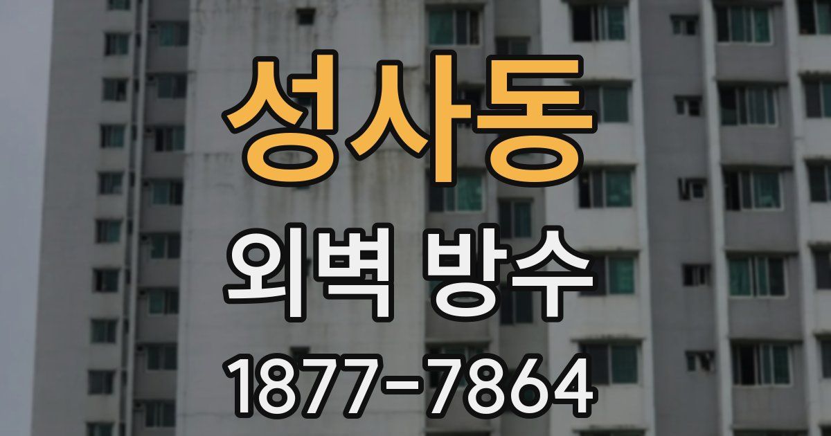 성사동 외벽 방수