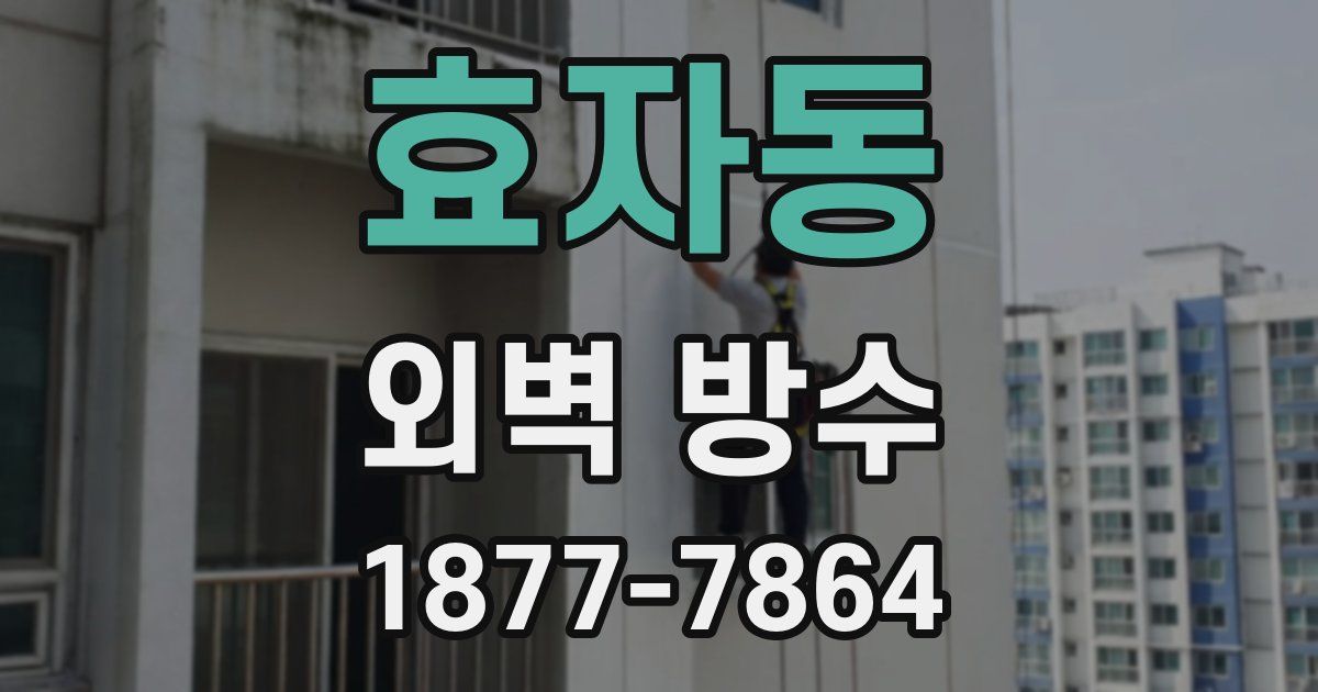 효자동 외벽 방수