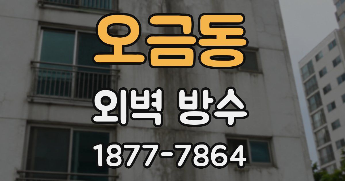 오금동 외벽 방수