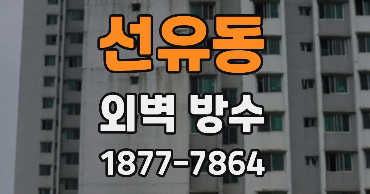 선유동 외벽 방수