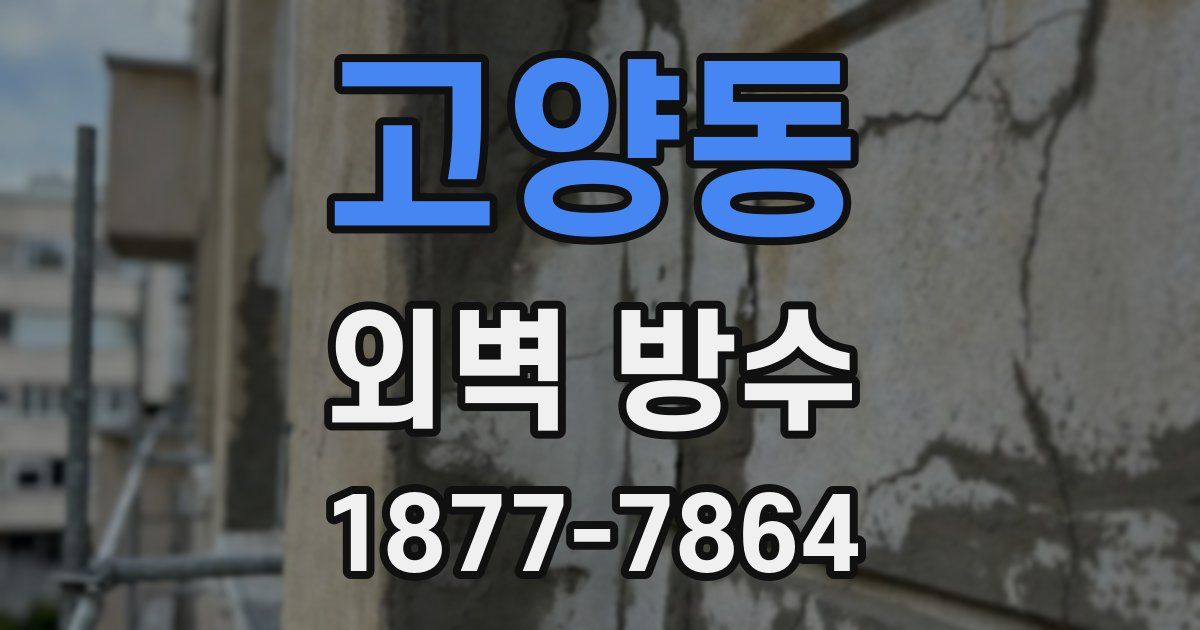고양동 외벽 방수