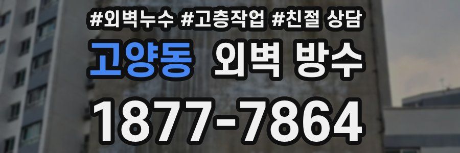 고양동 외벽 방수