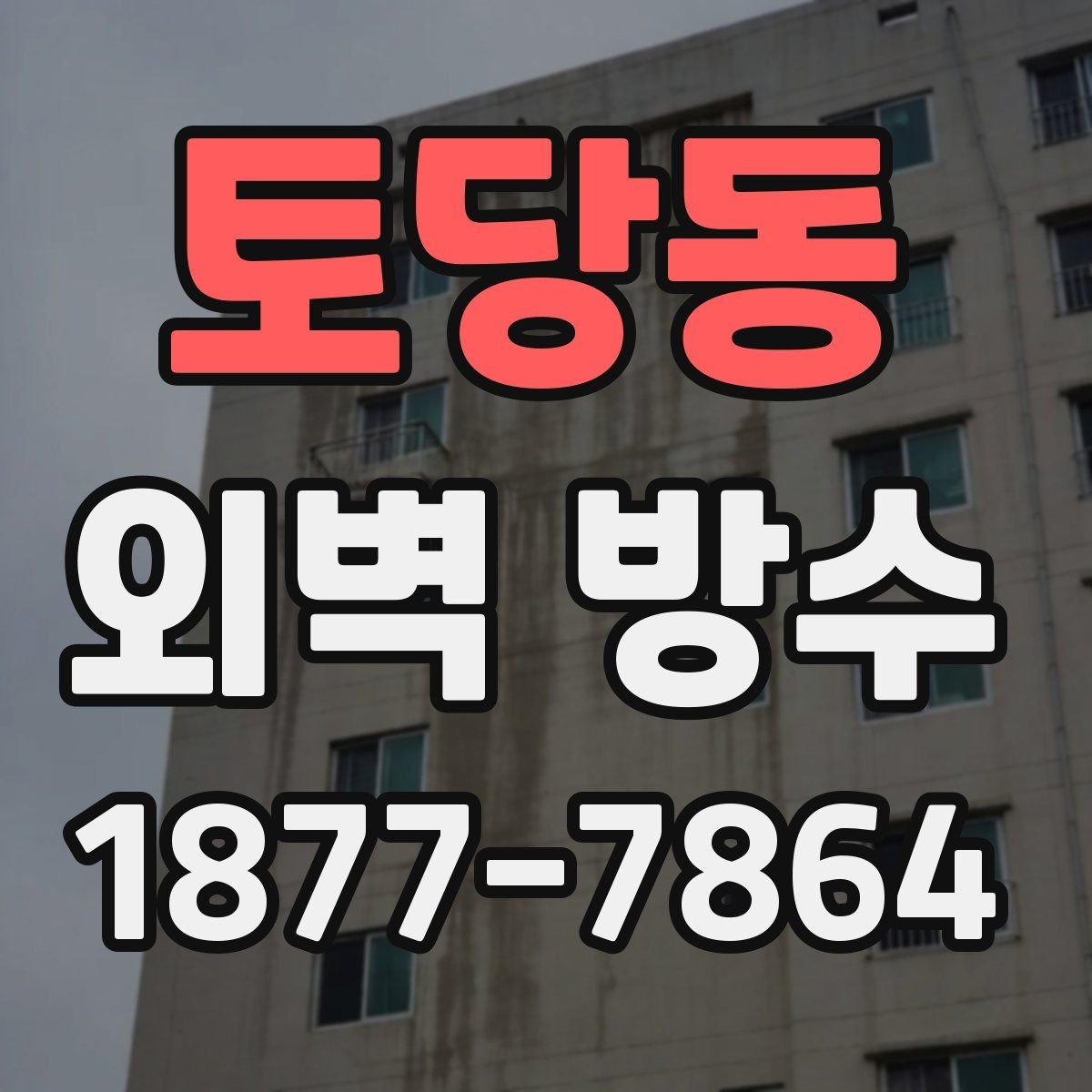 토당동 외벽 방수 관련 비용과 공정 이해하기