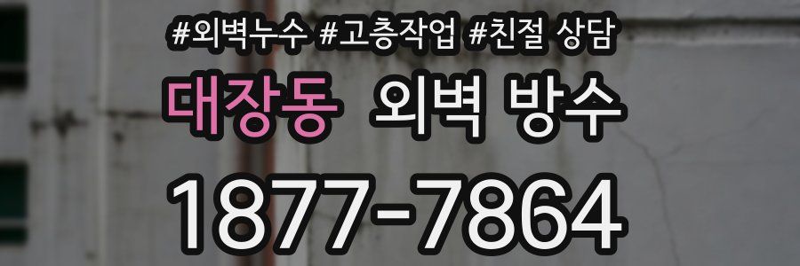 대장동 외벽 방수