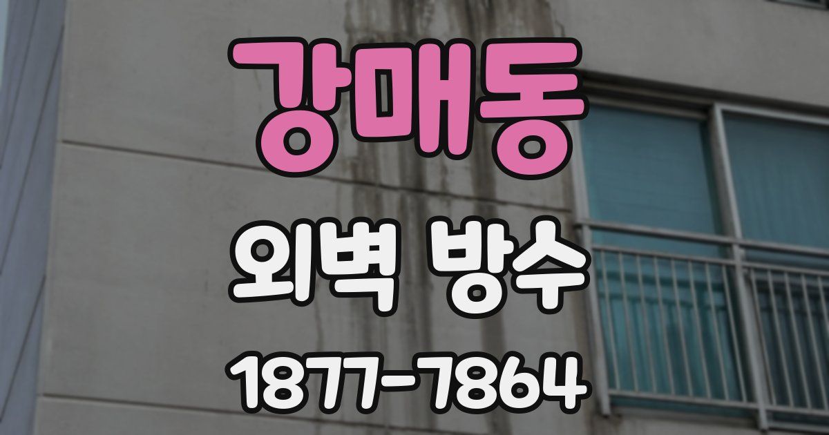 강매동 외벽 방수