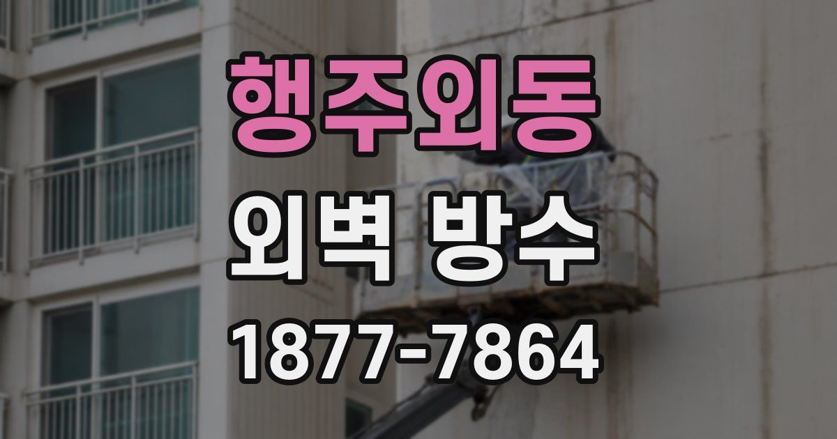 행주외동 외벽 방수