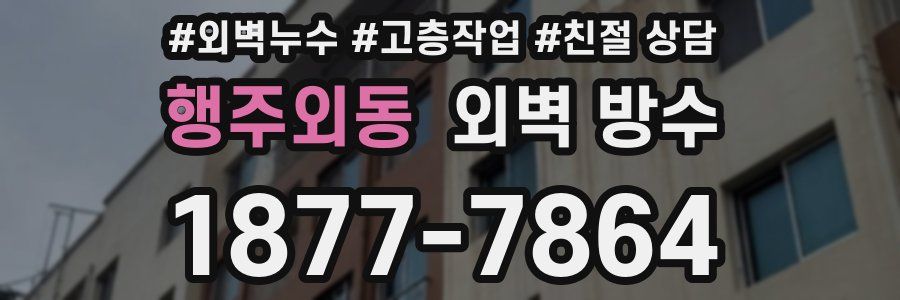 행주외동 외벽 방수