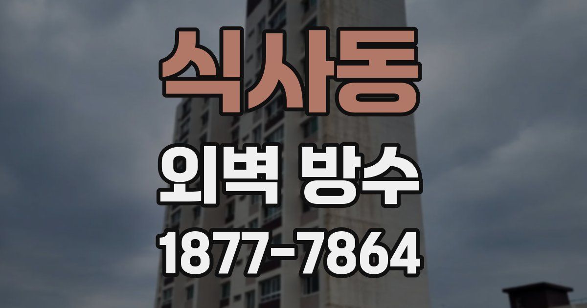 식사동 외벽 방수