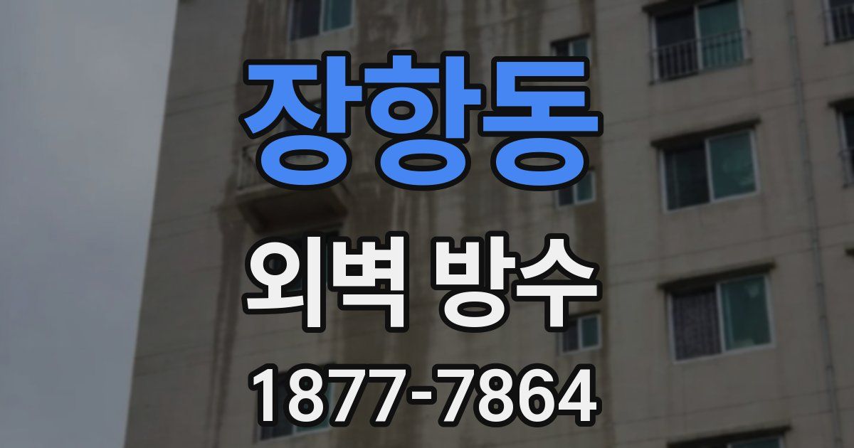 장항동 외벽 방수