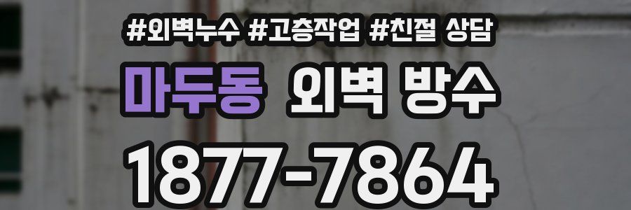 마두동 외벽 방수