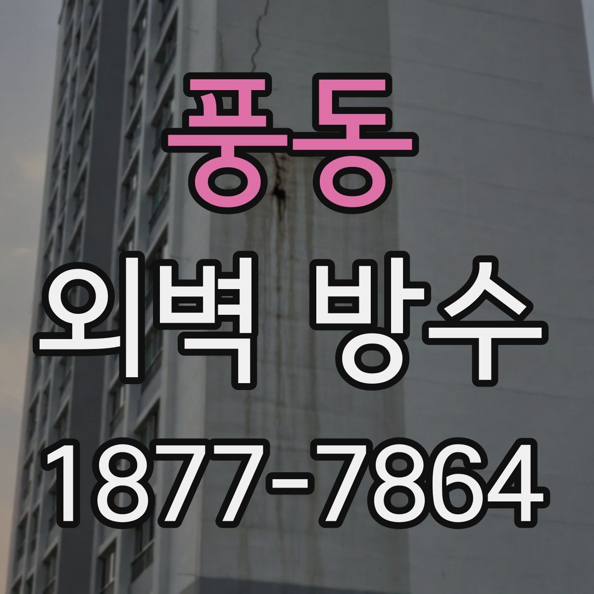 풍동 외벽 방수