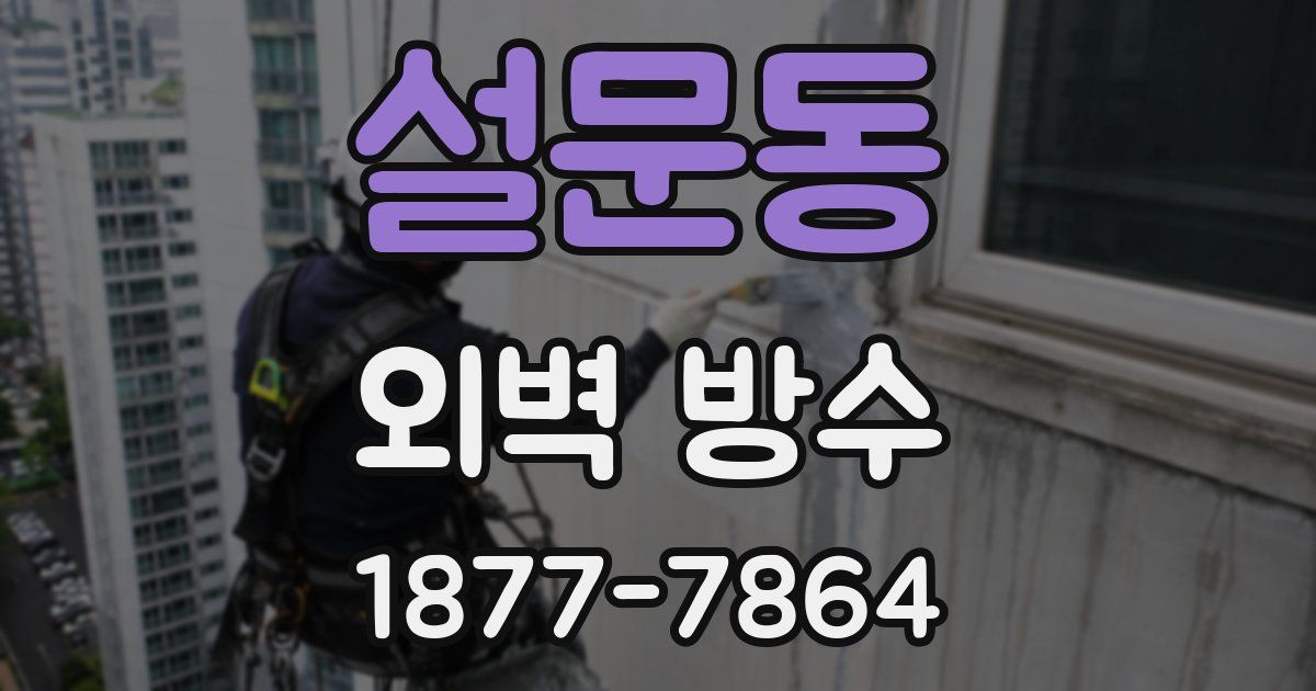 설문동 외벽 방수