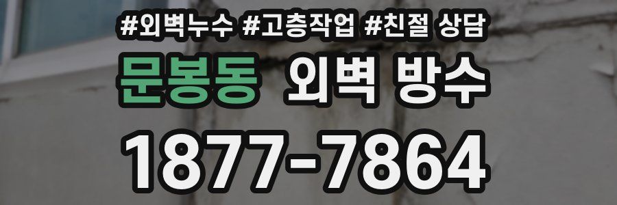 문봉동 외벽 방수