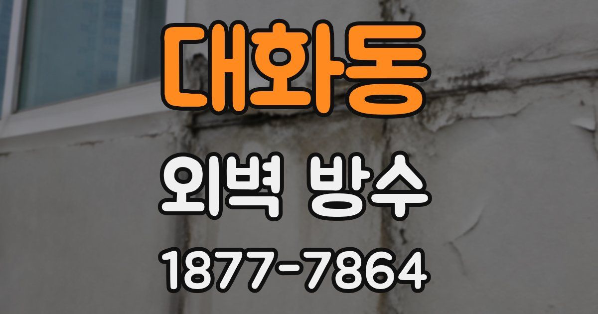 대화동 외벽 방수