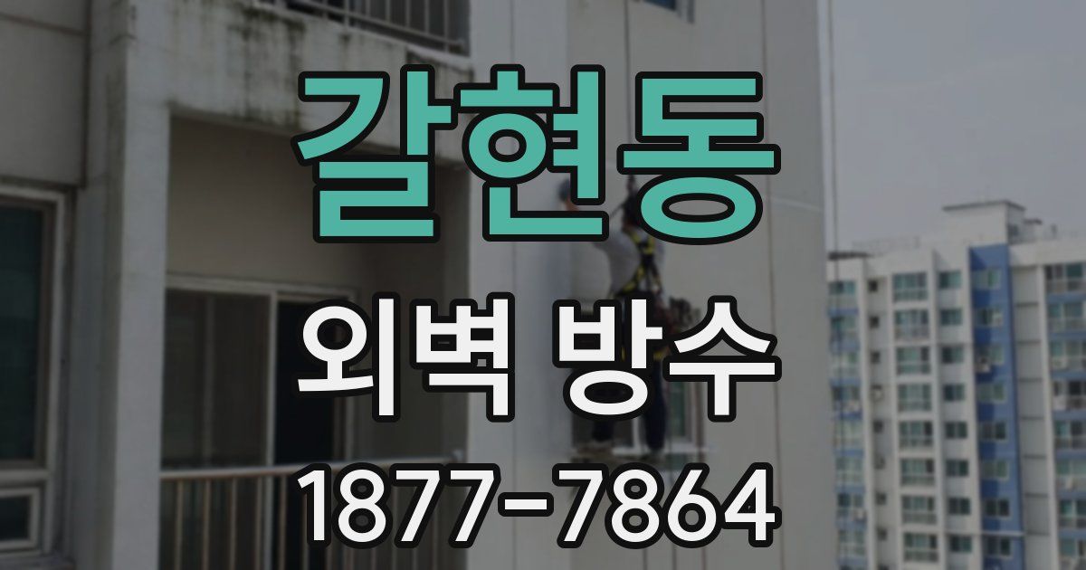 갈현동 외벽 방수