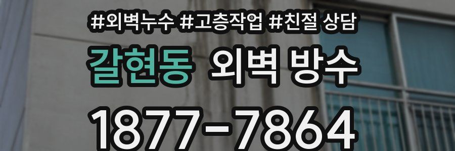 갈현동 외벽 방수