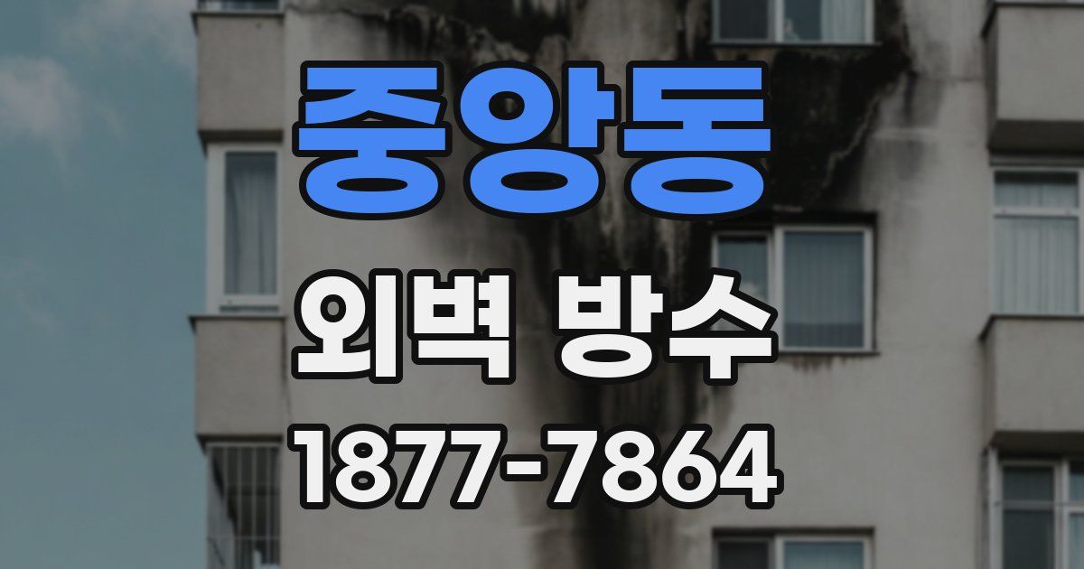 중앙동 외벽 방수