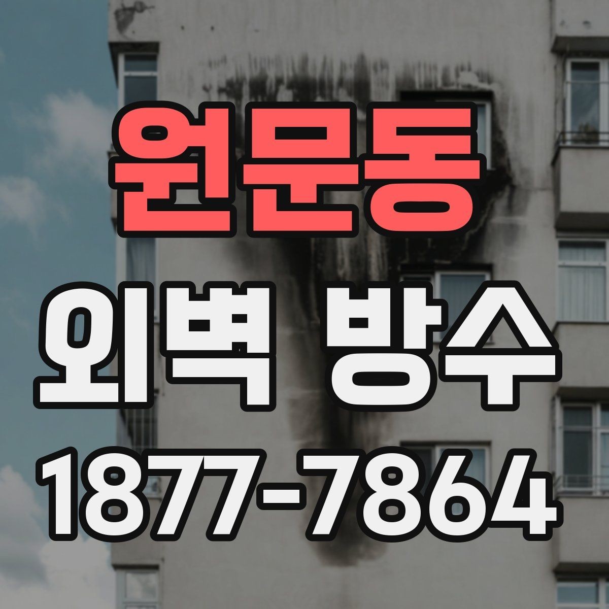 원문동 외벽 방수 작업 전 건물 상태 확인이 필요한 이유