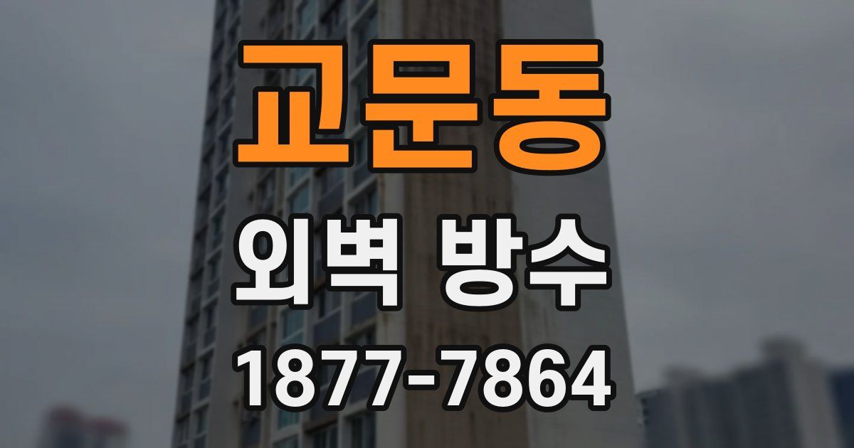 교문동 외벽 방수