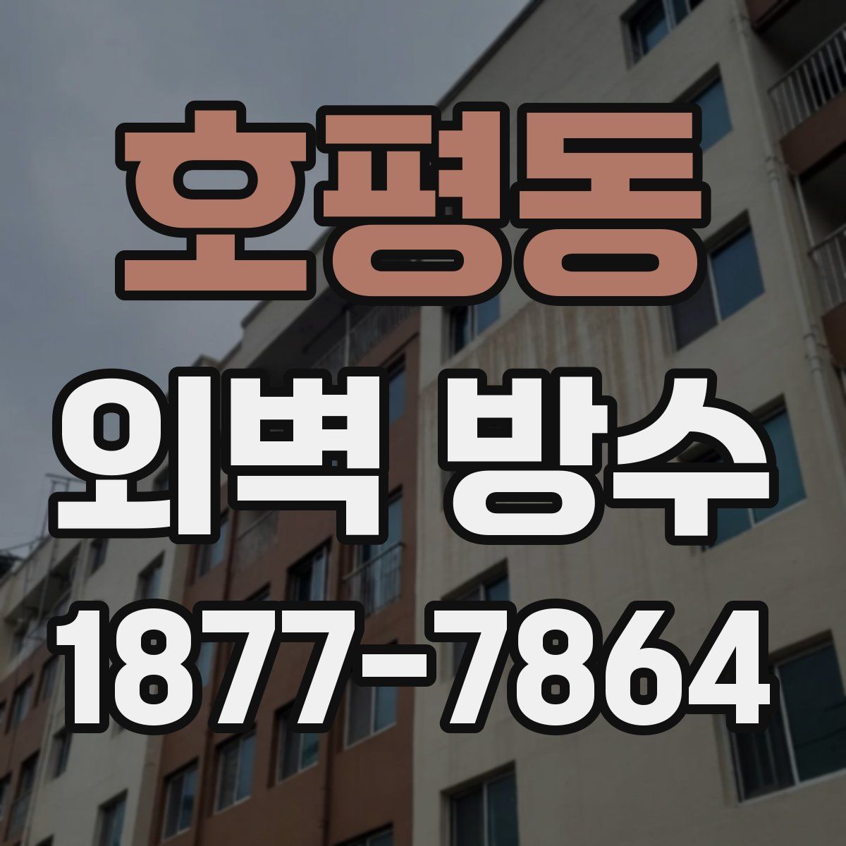 호평동 외벽 방수
